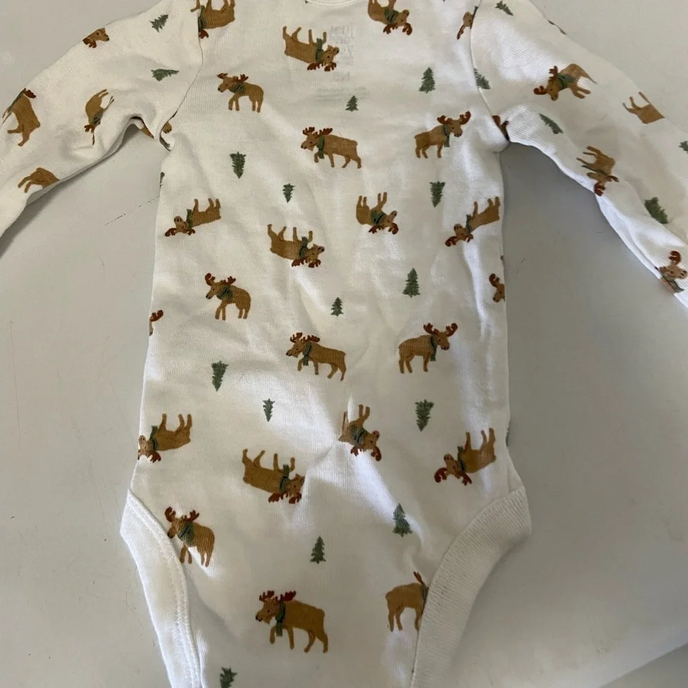 Carters newborn onsie mooses
